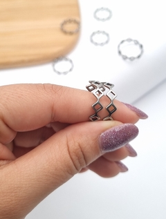 ANILLO TRIANGULOS T:18/ AQ eco en internet