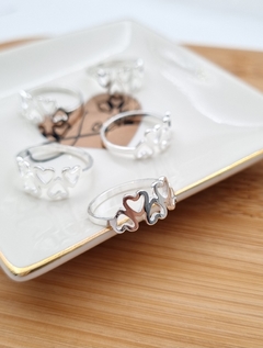 ANILLO CORAZONES CALADOS t:17/ AB eco