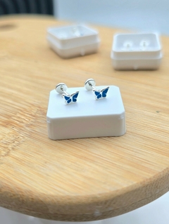 ABRIDOR MARIPOSA AZUL ESMALTADO