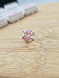 ABRIDOR CORAZON CUPIDO ROSA ESMALTADO