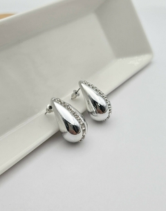 AROS GOTA STRASS PLASTICO BAÑANDO BLANCO en internet