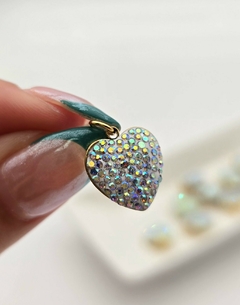 DIJE CORAZÓN STRASS TORNASOL / AD