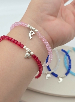 PULSERA CRISTAL DE ROCA/PLATA en internet
