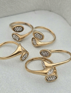 ANILLO REGULABLE OVAL STRASS/AD