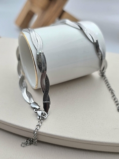 PULSERA DOBLE TRENZA /AQ