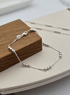 PULSERA BOX TRES BOLITAS /PLATA - comprar online