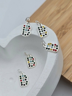DIJE INICIAL "B" COLORES X5 /AB