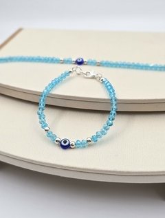 PULSERA OJITO Y BOLITAS /AB