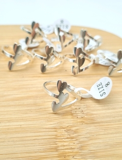 ANILLO TRES CORAZONES t:17 /AB eco - comprar online