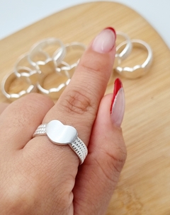 ANILLO CINTO CORAZÓN T°17 REGULABLE /AB L2 - comprar online