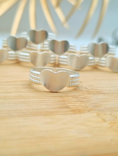 ANILLO CINTO CORAZÓN T°17 REGULABLE /AB L2