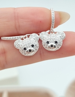 AROS OSITO TEDDY /PLATA - comprar online