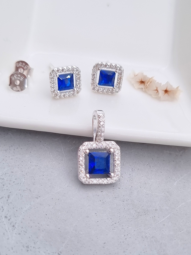 Conjunto Ayumi Azul/Plata thumbnail 2