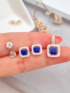 CONJUNTO AYUMI AZUL/PLATA - comprar online