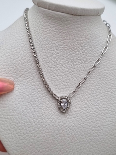 COLLAR FORCET STRASS / AQ - nya joyas