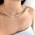 Choker medalhinhas amassadas BANHO PRATA - ZANA BRAND