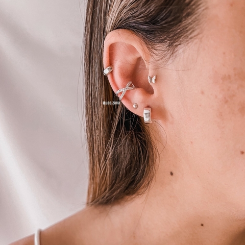 Piercing fake cravejado X BANHO PRATA