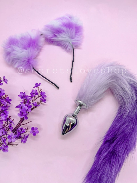 KIT PLUG ANAL E TIARA GATINHO