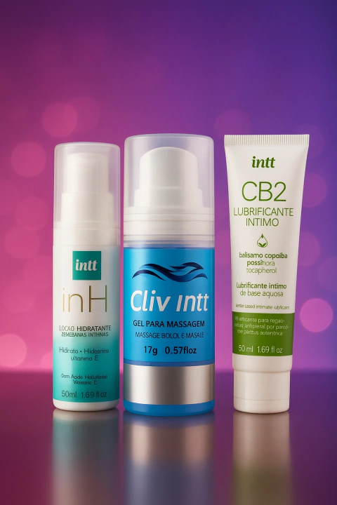 KIT ANAL COM CLIV INTT LUBRIFICANTE CB2 E ESPUMA HIGIENIZADORA INTT - comprar online