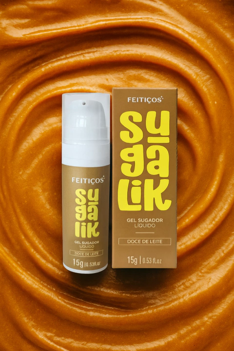 SUGALIK GEL SUGADOR LÍQUIDO DOCE DE LEITE 15G FEITIÇOS - comprar online