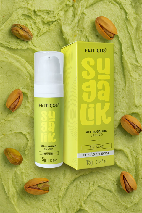 SUGALIK GEL SUGADOR LÍQUIDO PISTACHE 15G FEITIÇOS - comprar online