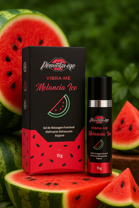 VIBRA-ME MELANCIA ICE GEL ELETRIZANTE BEIJÁVEL 15G PROVOKE-ME - comprar online