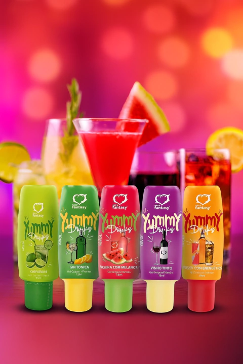 GEL COMESTÍVEL YUMMY DRINKS 15ML SEXY FANTASY - comprar online