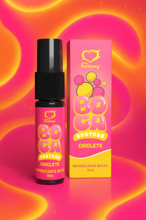 BOCA GOSTOSA SPRAY REFRESCANTE BUCAL CHICLETE 15ML SEXY FANTASY - comprar online