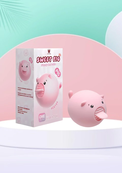 VIBRADOR PIGGY LÍNGUA ESTIMULADORA