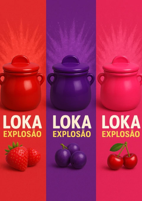 LOKA EXPLOSÃO SUPLEMENTO ALIMENTAR EM PÓ 3G LOKA SENSAÇÃO