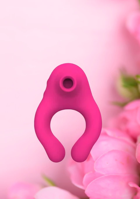 VIBRADOR CASAL DUPLO 7 MODOS DE VIBRAÇÃO E PULSAÇÃO RECARREGÁVEL