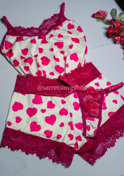 BABY DOLL CORAÇÃO PINK