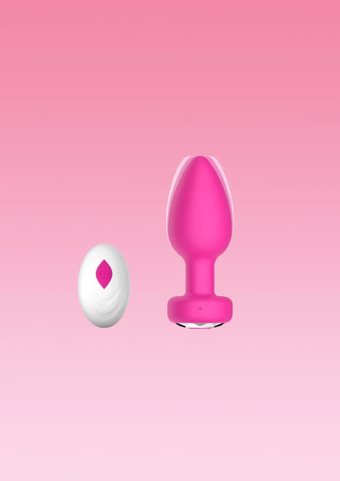 PLUG ANAL EM SILICONE COM 10 MODOS DE VIBRAÇÃO E CONTROLE REMOTO SEM FIO - comprar online