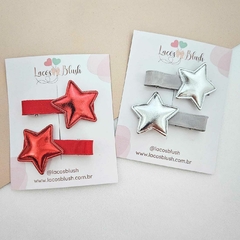 HAIRCLIP ESTRELA METALIZADA | PAR