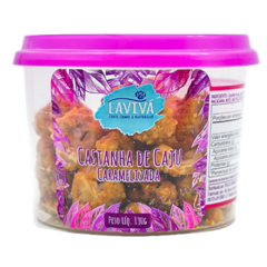 CASTANHA DE CAJU CARAMELIZADA LAVIVA POTE 130g - comprar online