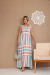 Vestido longo 3 Marias listrado - loja online