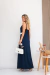 Vestido longo bicolor Amora - loja online