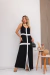 Vestido longo bicolor Amora na internet