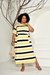 Conjunto saia midi plus-size pesponto listrado Hortência - R&R MODAS