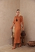 Vestido midi canelado c/ capuz - R&R MODAS