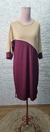 Imagem do Vestido midi manga 3/4 bicolor Vera