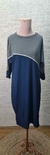 Vestido midi manga 3/4 bicolor Vera - R&R MODAS