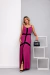 Vestido longo bicolor Amora - comprar online