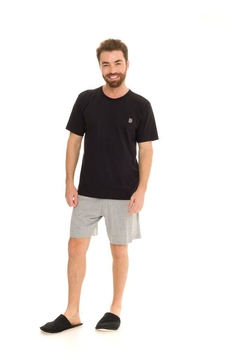 Pijama Masculino Preto Basic