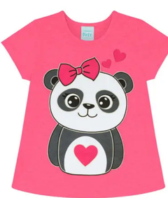 Pijama meia estação Panda Pink