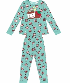 Pijama Longo Nutella Verde