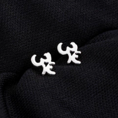 Outlet Brinco Prata Símbolo OM 8mm - comprar online