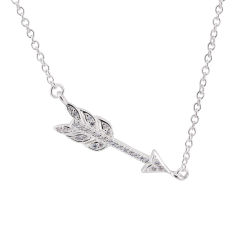 Colar Prata Flecha com Zircônias - comprar online
