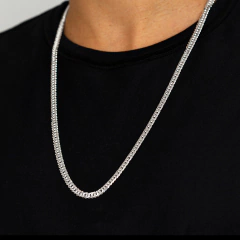 Imagem do Corrente Prata Grumet Fio 6mm