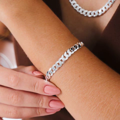 Imagem do Corrente Prata Grumet Fio 6,5mm